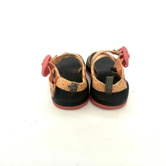 Chaco Z1 EcoTread Sandals Water Trail Kids Sz 10 youth Black Orange Girls Boys