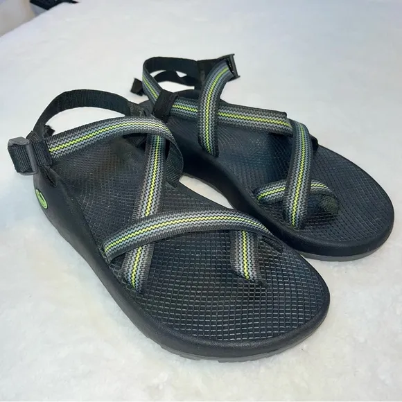 Chaco Z/2 Classic Sandals Split Black Green Adjustable Water Shoes Mens Sz 11