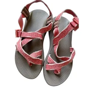 Chaco Z2 SEWLL PEACH Women's Size 8 Classic Toe Loop Water Sandals Orange