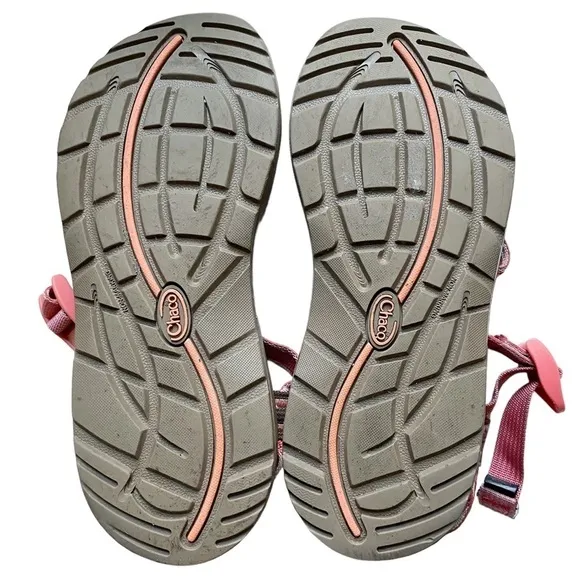 Chaco Z2 SEWLL PEACH Women's Size 8 Classic Toe Loop Water Sandals Orange