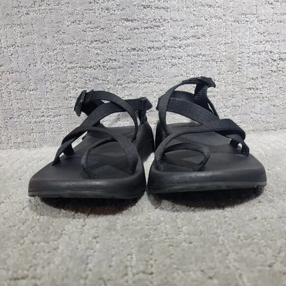 Chaco Z/Cloud Men's Size US 10 Black Solid Multi Strap Banded Hiking Sandals