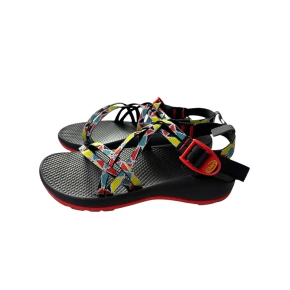 Chaco ZX1 Ecotread Colorful Camper Multicolor Strappy Water Friendly Sandals NWT