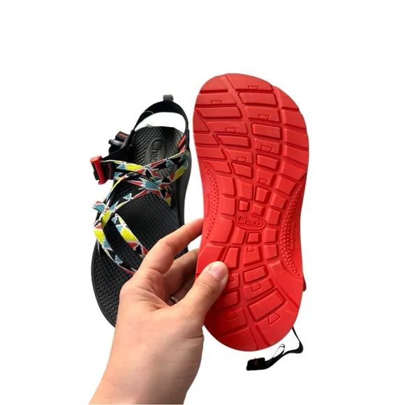 Chaco ZX1 Ecotread Colorful Camper Multicolor Strappy Water Friendly Sandals NWT