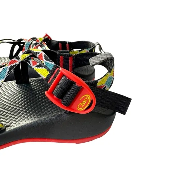 Chaco ZX1 Ecotread Colorful Camper Multicolor Strappy Water Friendly Sandals NWT