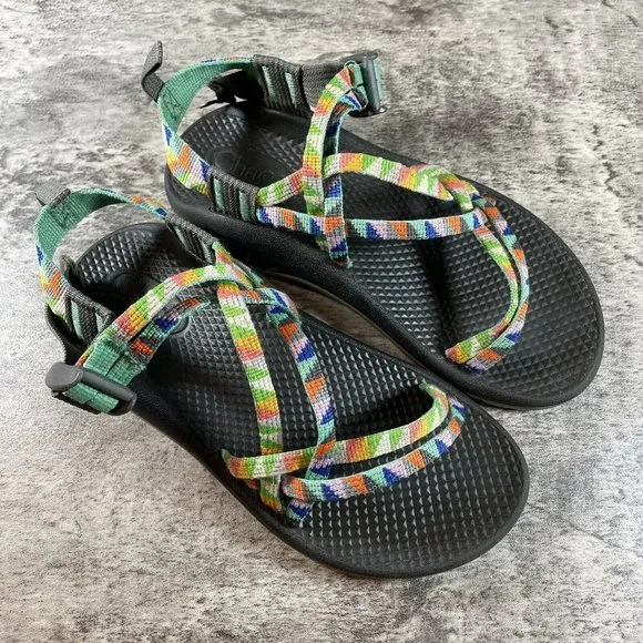 Chaco ZX/1 Ecotread Multicolor Water Sport Sandals Youth Girls Size 3