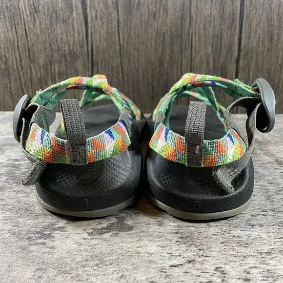 Chaco ZX/1 Ecotread Multicolor Water Sport Sandals Youth Girls Size 3