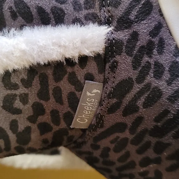 Cheeks Tony Little Gray Cheetah Mobwife Fit Body Sport Boots Size 9