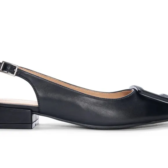 Chinese Laundry Elegant Black Slingback Flats sz 8 nwob