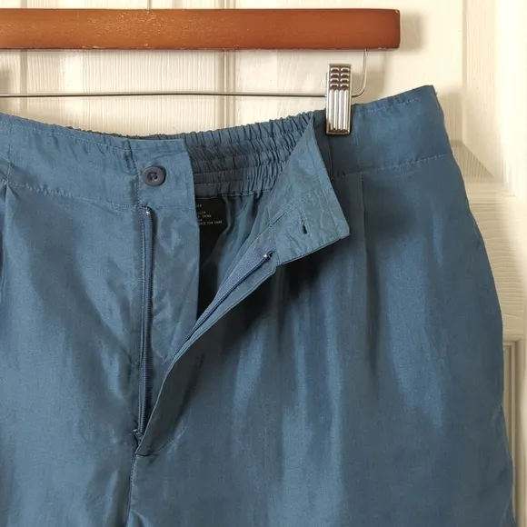 Christian Dior Monsieur 100% Silk Classic Lightweight Shorts Faded Blue M