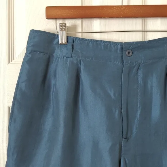 Christian Dior Monsieur 100% Silk Classic Lightweight Shorts Faded Blue M