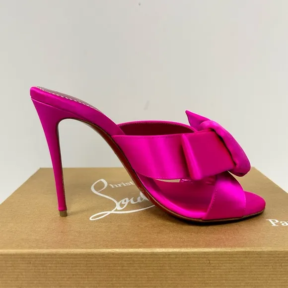Christian Louboutin Matricia Pink Satin Sandals
