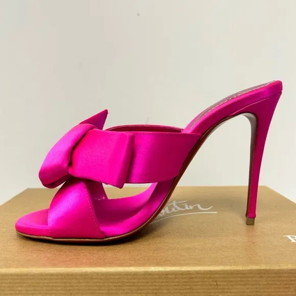 Christian Louboutin Matricia Pink Satin Sandals