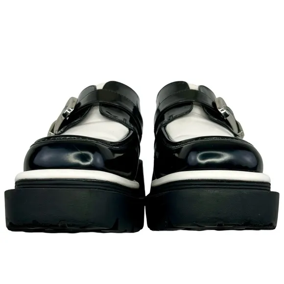 Circus by Sam Edelman Black and White Chunky Platform Loafers