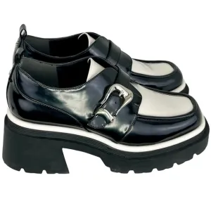 Circus by Sam Edelman Black and White Chunky Platform Loafers
