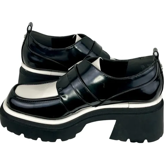 Circus by Sam Edelman Black and White Chunky Platform Loafers