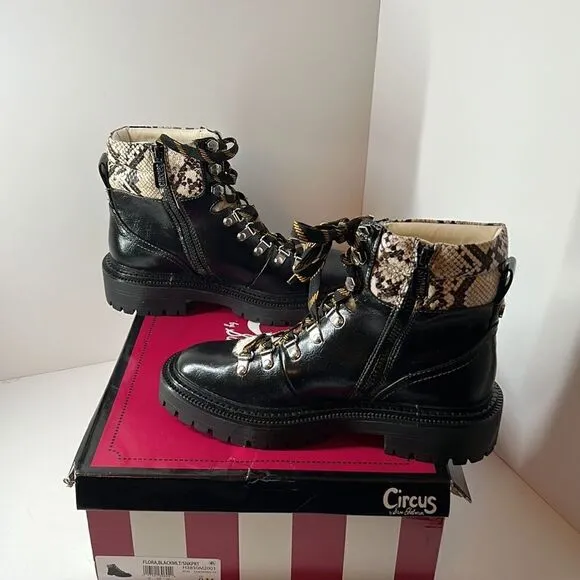 Circus by Sam Edelman Flora Lug Sole Combat Boots size 8