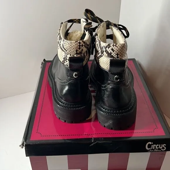 Circus by Sam Edelman Flora Lug Sole Combat Boots size 8