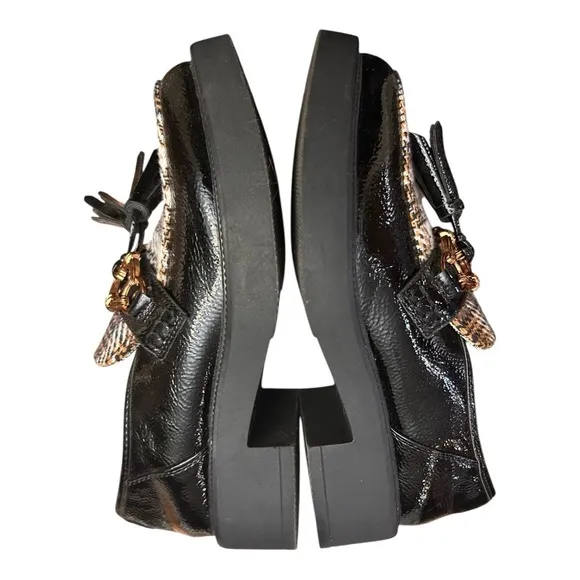 Circus NY by Sam Edelman Nichola Black Patent Loafer Tassels