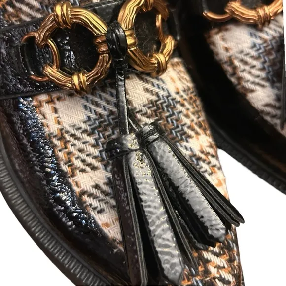 Circus NY by Sam Edelman Nichola Black Patent Loafer Tassels