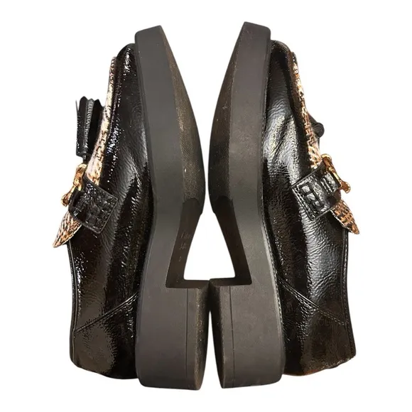 Circus NY by Sam Edelman Nichola Black Patent Loafer Tassels