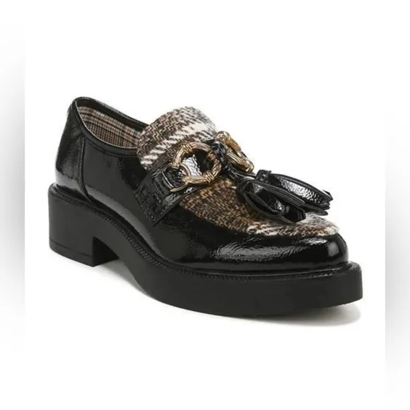 Circus NY by Sam Edelman Nichola Black Patent Loafer Tassels