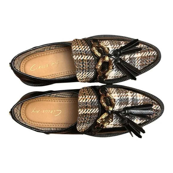 Circus NY by Sam Edelman Nichola Black Patent Loafer Tassels