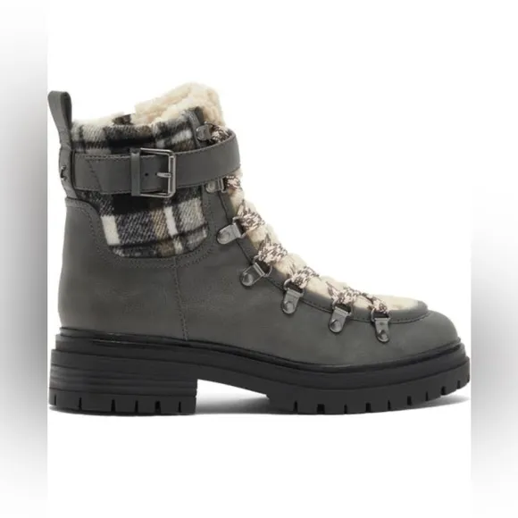 Circus NY Faux Shearling Lined Lug Boots