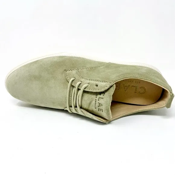 Clae Ellington Aloe Green Mens Premium Casual Sneakers