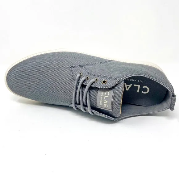 Clae Ellington Textile Charcoal Mens Premium Casual Sneakers