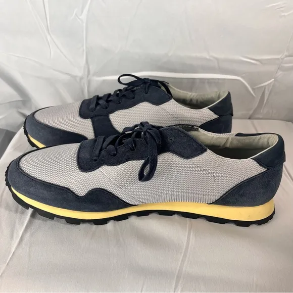 Clae Hayward Deep Navy Microgray Mens Premium Casual Sneakers Size 10.5 Like New