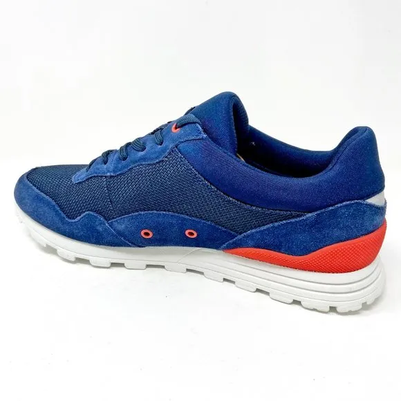 Clae Hoffman Midnight Suede Deep Navy Mesh Mens Casual Sneakers