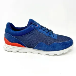 Clae Hoffman Midnight Suede Deep Navy Mesh Mens Casual Sneakers