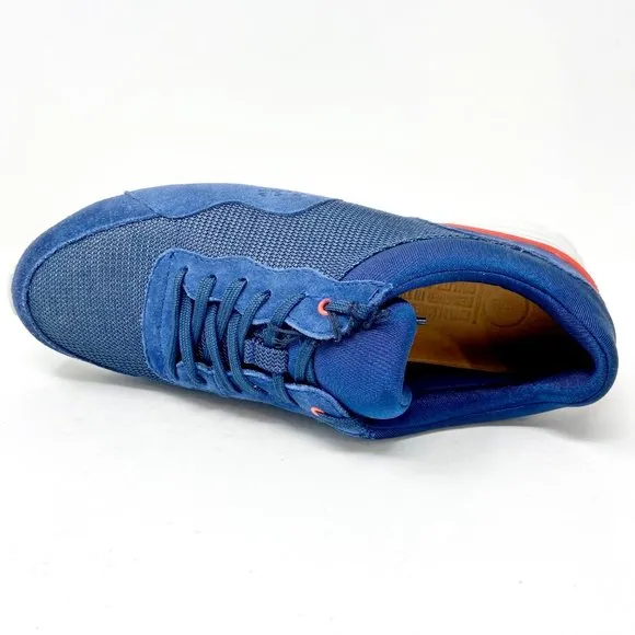 Clae Hoffman Midnight Suede Deep Navy Mesh Mens Casual Sneakers