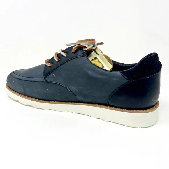 Clae Nicholson Black Leather Vibram Mens Premium Casual Sneakers