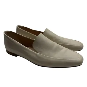 Club Monaco Sofii Leather Loafer Flats in Bone Size EU 38.5 US 7.5