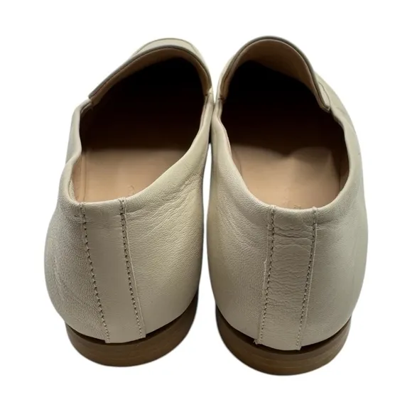 Club Monaco Sofii Leather Loafer Flats in Bone Size EU 38.5 US 7.5