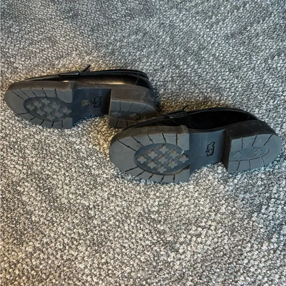 Coach Black Chunky Loafers with Modern Platform