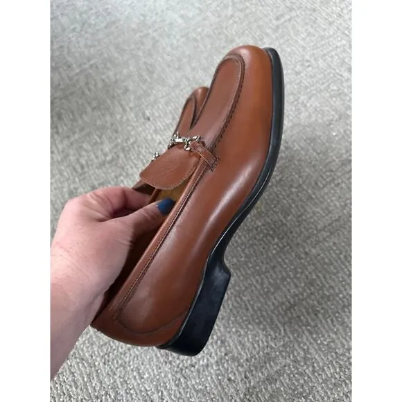 Coach Cherie cognac brown leather loafer womens size 10 EUC