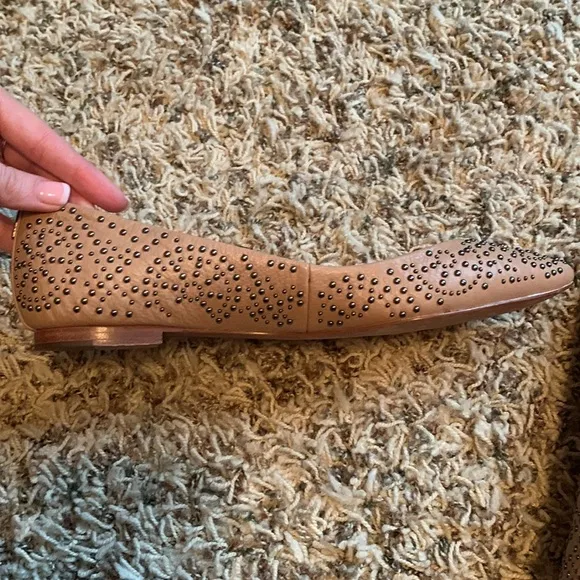 Coach Rory Studded Pointy Toe Flats