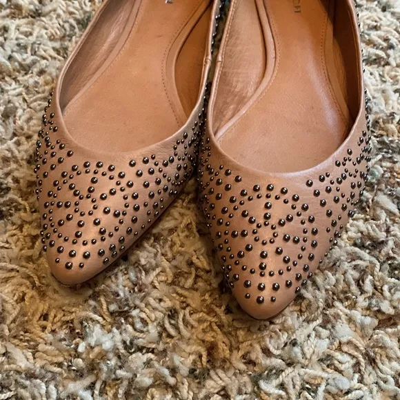 Coach Rory Studded Pointy Toe Flats