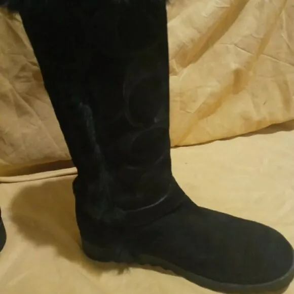 Coach snow rain boots NWOT