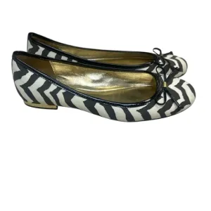 Coach Zebra Print Round Toe Flats