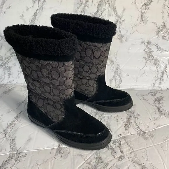 Coach Shermam Shearling Lined Boots