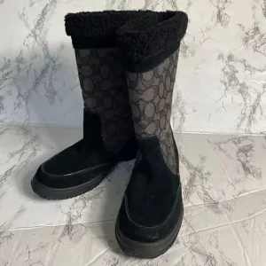 Coach Shermam Shearling Lined Boots
