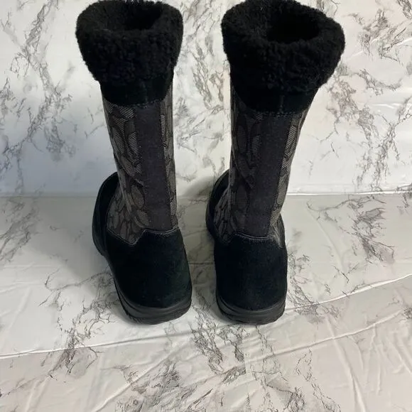 Coach Shermam Shearling Lined Boots