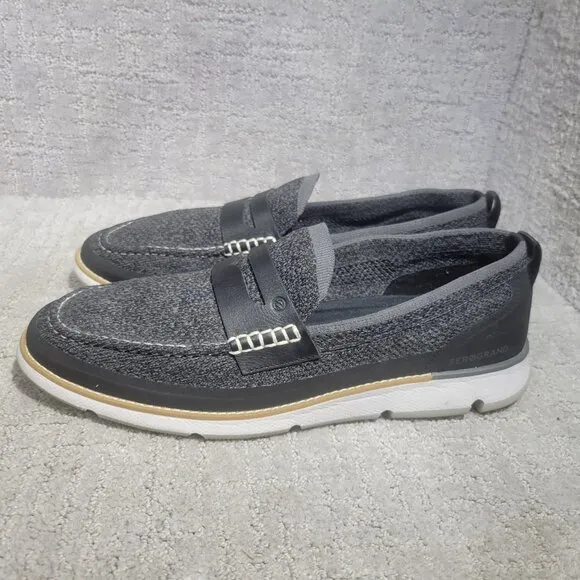 Cole Haan 4.ZeroGrand Stitchlite Mens 12M Black Nimbus Cloud Penny Loafers Shoes