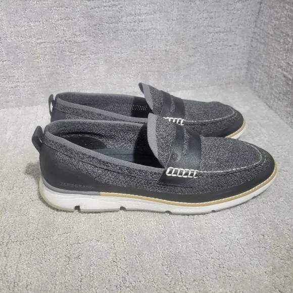 Cole Haan 4.ZeroGrand Stitchlite Mens 12M Black Nimbus Cloud Penny Loafers Shoes