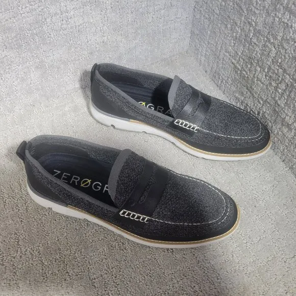 Cole Haan 4.ZeroGrand Stitchlite Mens 12M Black Nimbus Cloud Penny Loafers Shoes
