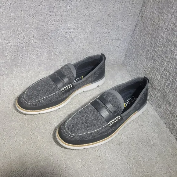 Cole Haan 4.ZeroGrand Stitchlite Mens 12M Black Nimbus Cloud Penny Loafers Shoes