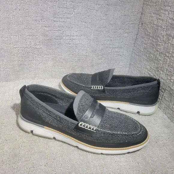 Cole Haan 4.ZeroGrand Stitchlite Mens 12M Black Nimbus Cloud Penny Loafers Shoes